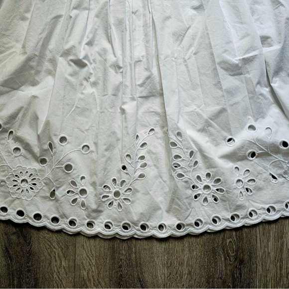 NWT J. Crew White Midi Skirt Sz 16 - Picture 5 of 13